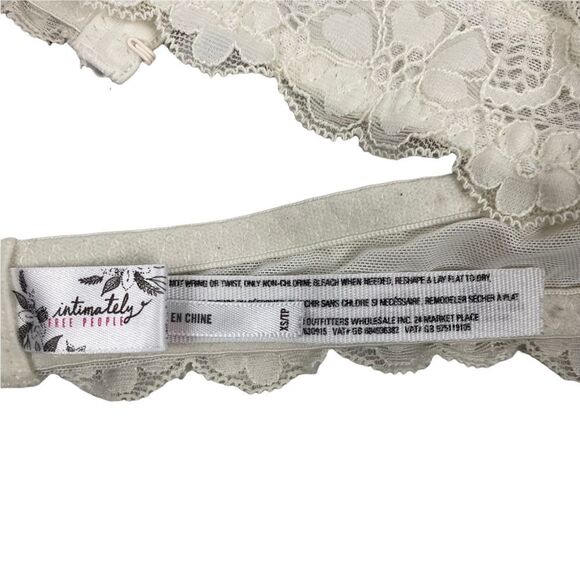 Intimately Free People XS Galloon Ivory Lace Halter Bra - Picture 5 of 12
